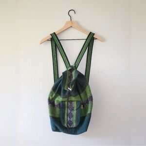 Pinzon Woven Backpack, Green, One Size